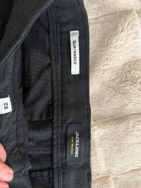 Jack & Jones Black Slim Marco Men's Dress Pants